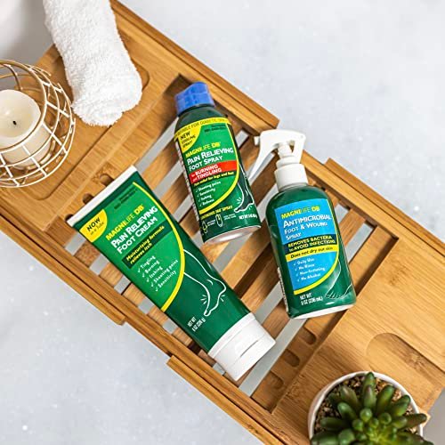 MagniLife DB Fußcreme gegen Schmerzen, 118 ml Tube, beruhigende Linderung bei Brennen, Kribbeln, Stechen und Stichen in Füßen und Beinen, feuchtigkeitsspendende und hydratisierende Fußcreme für diabetische und empfindliche Haut