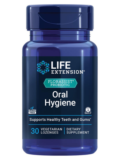 Life Extension FLORASSIST® Probiotische Mundhygiene – Lutschtabletten mit BLIS M18™ für Zähne, Zahnfleisch, pH-Wert und Immununterstützung, 30 Stück