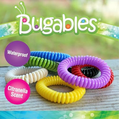 PIC Bugables Citronella Duft-Armbänder, wiederverwendbar und nachfüllbar, Einheitsgröße (10er-Pack)