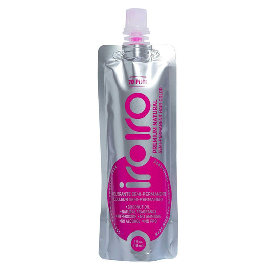 IROIRO Premium Natürliche Semi-Permanente Haarfarbe 70 Pink (118 ml)