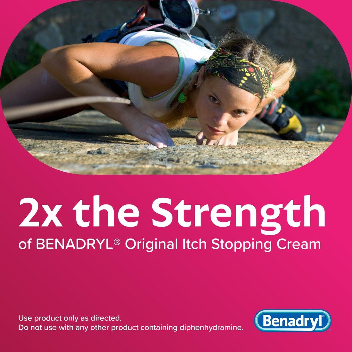 Benadryl Extra Strength Juckreiz-Stopp-Creme, topisches Analgetikum mit Diphenhydramin-HCl & Zinkacetat, Anti-Juckreiz-Salbe für Insektenstiche & Sonnenbrand, 28 g