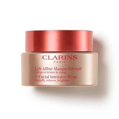 Clarins V-Facial Intensive Wrap Gesichtsmaske | Ausgezeichnete Gesichtscontouring-Maske | Reduziert sichtbar Schwellungen und Schwellungen durch Stress, Hitze und hormonelle Veränderungen | Fördert einen ebenmäßigen Hautton | 75 ml