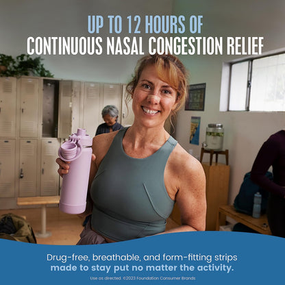 Breathe Right Nasal Strips Extra Stärke Tan Nasenpflaster, Medikamentenfreie Nasenentlastung für bessere Atmung, Hilft Schnarchen zu reduzieren, Verursacht durch Erkältungen & Allergien, Septumdeviation, Klein/Mittel