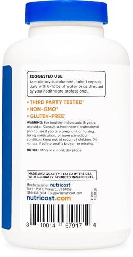 Nutricost Bitter Melon Extract 180 Kapseln – 180 Portionen pro Flasche – Momordica Charantia, vegan, glutenfrei und gentechnikfrei