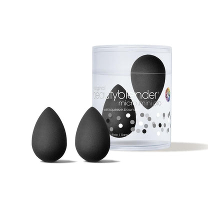 Beautyblender® Micro Mini Pro – 2er-Pack schwarze Make-up-Schwämme für Concealer & Highlighter, superweicher Schaumstoff, streifenfreies Auftragen, wiederverwendbar, Hergestellt in USA