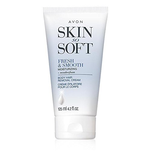 Avon Skin So Soft Fresh & Smooth Enthaarungscreme – Körperhaarentferner mit feuchtigkeitsspendender Formel und Meadowfoam-Öl für glatte Haut