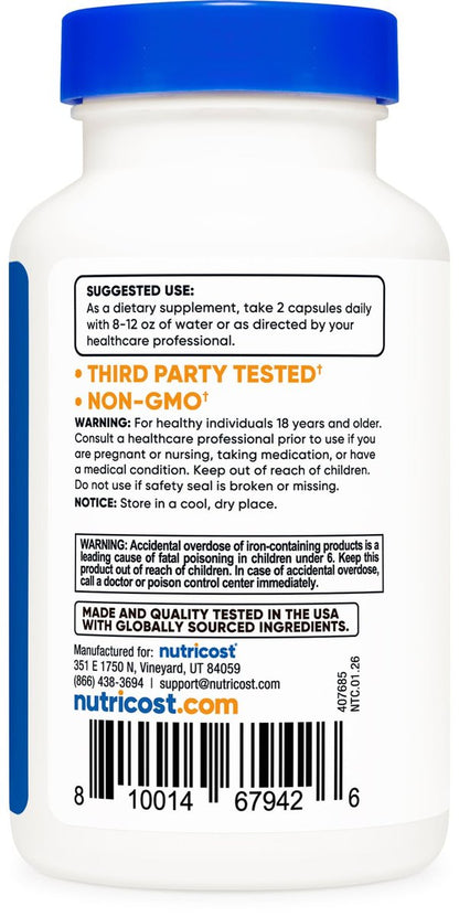 Nutricost Multivitamin mit Probiotika – 120 vegane Kapseln mit Vitaminen & Mineralstoffen