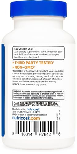 Nutricost Multivitamin mit Probiotika – 120 vegane Kapseln mit Vitaminen & Mineralstoffen