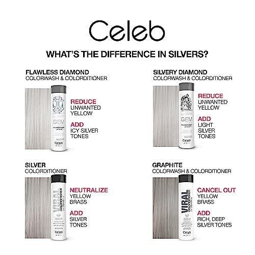 Celeb Luxury Gem Lites Colorwash – Professionelles semi-permanentes Haarfarben-Shampoo, Flawless Diamond, 250 ml