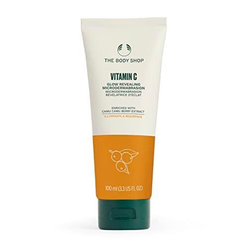The Body Shop Vitamin C Glow Boosting Microdermabrasion – Peeling für müde, fahle Haut – Vegan – 100 ml