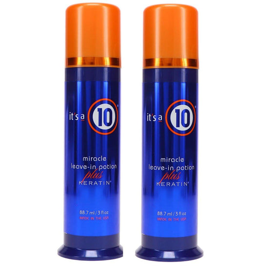 It's a 10 Haircare Miracle Leave-In Potion Plus Keratin, 3,4 Fl Oz (2er-Pack)