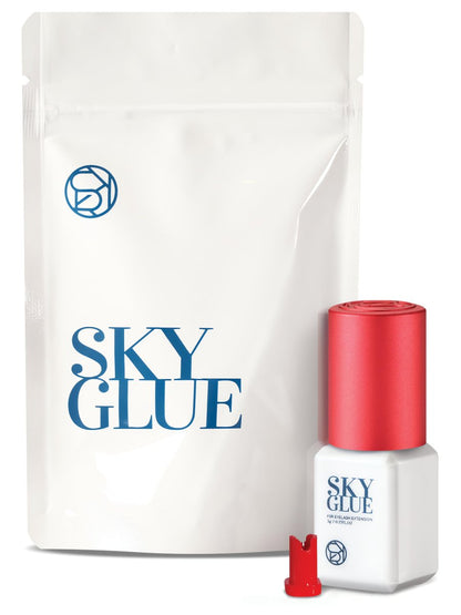 Eyelash Extension Glue Advanced Tech SKY S+ 5ml – 6-8 Wochen Halt, 1-2s Trocknungszeit, Latex- & Formaldehydfrei