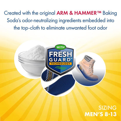 Arm & Hammer Memory Foam Work Einlegesohlen für Damen und Herren – Paar Anti-Ermüdungs-Gedächtnisschaum-Einlagen mit Fußgewölbeunterstützung für Arbeitsstiefel, Sneaker oder Business-Schuhe (1 Pack)