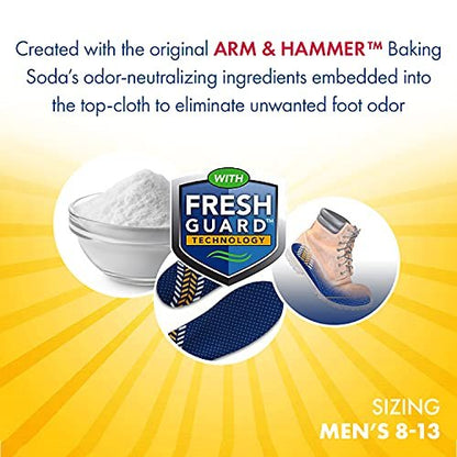 Arm & Hammer Memory Foam Work Einlegesohlen für Damen und Herren – Paar Anti-Ermüdungs-Gedächtnisschaum-Einlagen mit Fußgewölbeunterstützung für Arbeitsstiefel, Sneaker oder Business-Schuhe (1 Pack)