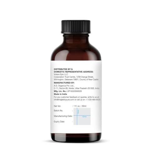 Majestic Pure Weihrauch Ätherisches Öl mit Glaspipette – 100% rein und natürlich – Ätherisches Öl für Diffuser, Aromatherapie, Seifen- und Kerzenherstellung – 30 ml