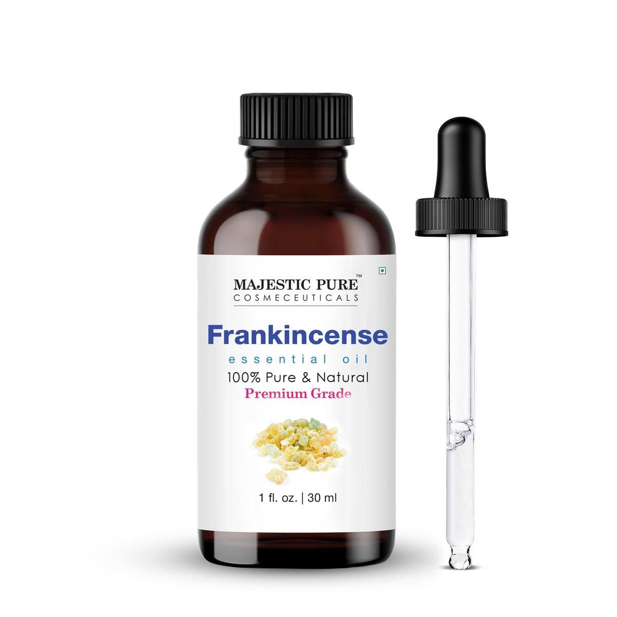 Majestic Pure Weihrauch Ätherisches Öl mit Glaspipette – 100% rein und natürlich – Ätherisches Öl für Diffuser, Aromatherapie, Seifen- und Kerzenherstellung – 30 ml