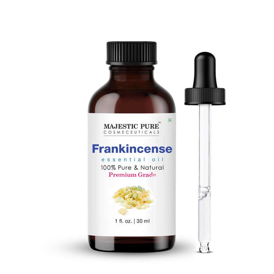 Majestic Pure Weihrauch Ätherisches Öl mit Glaspipette – 100% rein und natürlich – Ätherisches Öl für Diffuser, Aromatherapie, Seifen- und Kerzenherstellung – 30 ml