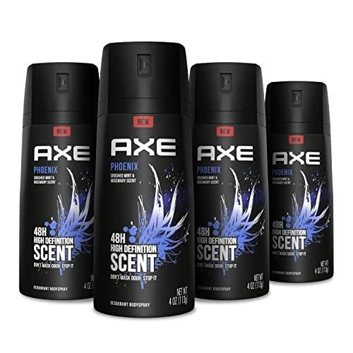 AXE Phoenix Deodorant Body Spray für Männer – 4er-Pack (4 x 118 ml) – Lang anhaltender Schutz ohne Aluminium