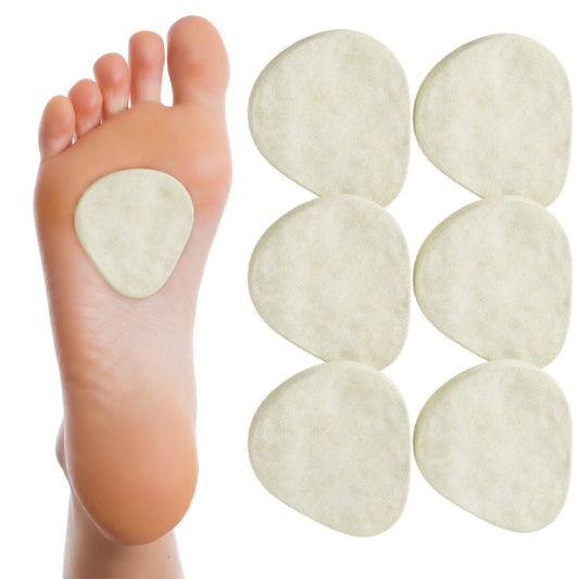 Metatarsal-Filz-Fußpolster 3/16 Zoll Dick - Hergestellt in USA - 6 Paare (12 Stück)