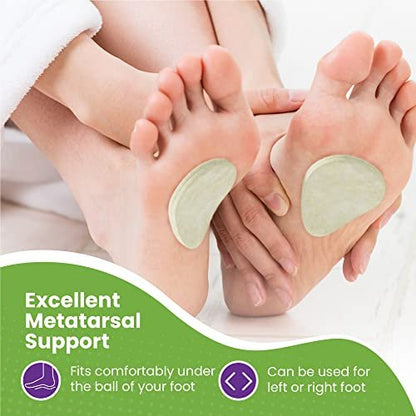 MARS WELLNESS Metatarsal-Fußpolster aus Filz 1/8" Dicke - Hergestellt in den USA - 6 Paare (12 Stück)