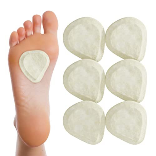 Metatarsal-Filz-Fußpolster, zugeschnitten (3,2 mm dick) – Hergestellt in den USA – Filz-Metatarsal-Pads für Damen und Herren – Ballenpolster – 6 Paar (12 Stück)