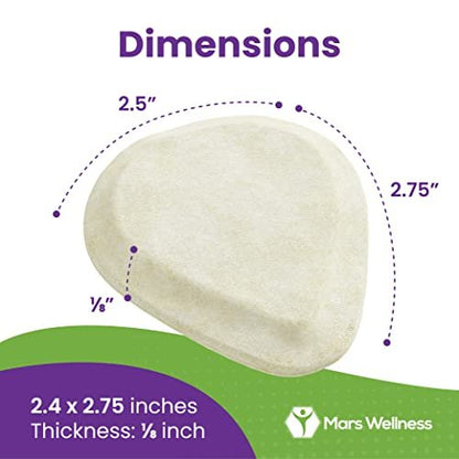 Metatarsal-Filz-Fußpolster, zugeschnitten (3,2 mm dick) – Hergestellt in den USA – Filz-Metatarsal-Pads für Damen und Herren – Ballenpolster – 6 Paar (12 Stück)