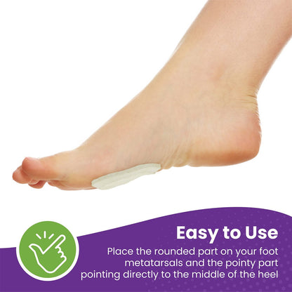 Metatarsal-Filz-Fußpolster, zugeschnitten (3,2 mm dick) – Hergestellt in den USA – Filz-Metatarsal-Pads für Damen und Herren – Ballenpolster – 6 Paar (12 Stück)