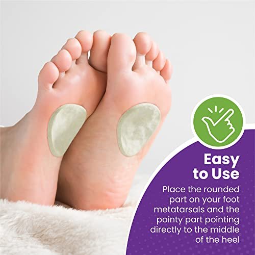 MARS WELLNESS Metatarsal-Fußpolster aus Filz 1/8" Dicke - Hergestellt in den USA - 6 Paare (12 Stück)