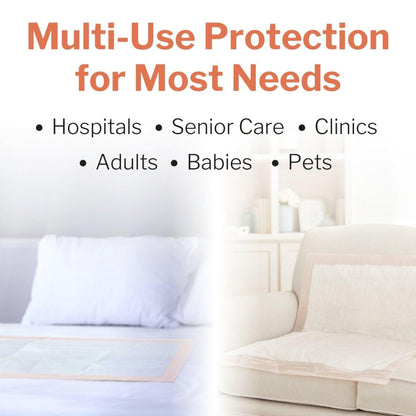 McKesson Einweg-Unterlagen für Bett, 30 x 36 Zoll [10 Stück], hohe Saugfähigkeit, Inkontinenz-Chux-Pads für Erwachsene, Senioren und Babys