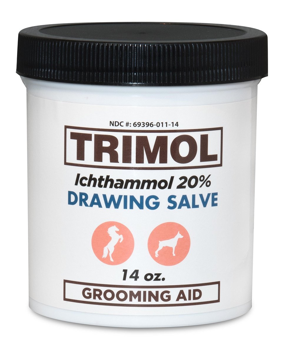 TRIMOL Ichthammol 20% Zugpflaster Pflegehilfe, 14 oz, beruhigende Hautlinderung für Hufe, Nägel und Haut