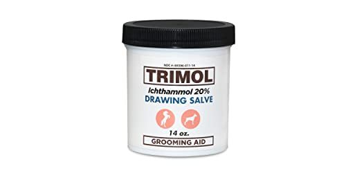 TRIMOL Ichthammol 20% Zugpflaster Pflegehilfe, 14 oz, beruhigende Hautlinderung für Hufe, Nägel und Haut