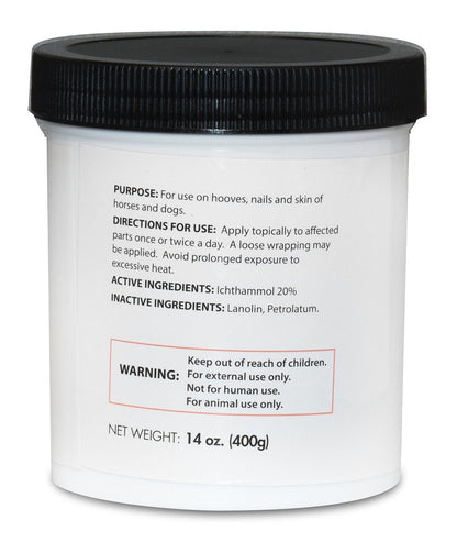 TRIMOL Ichthammol 20% Zugpflaster Pflegehilfe, 14 oz, beruhigende Hautlinderung für Hufe, Nägel und Haut