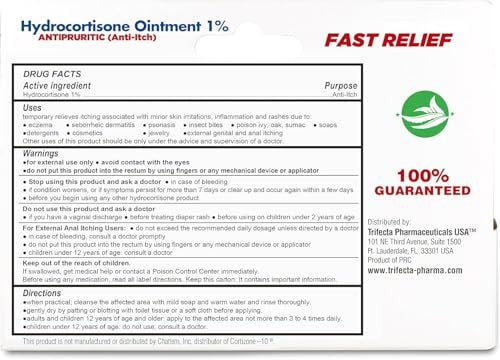 Globe Hydrocortison 1% Maximum Stärke Creme (25 Packungen à 0,9 g) – Anti-Juckreiz Creme gegen Rötungen, Schwellungen, Juckreiz, Hautausschlag, Insektenstiche, Ekzeme und mehr