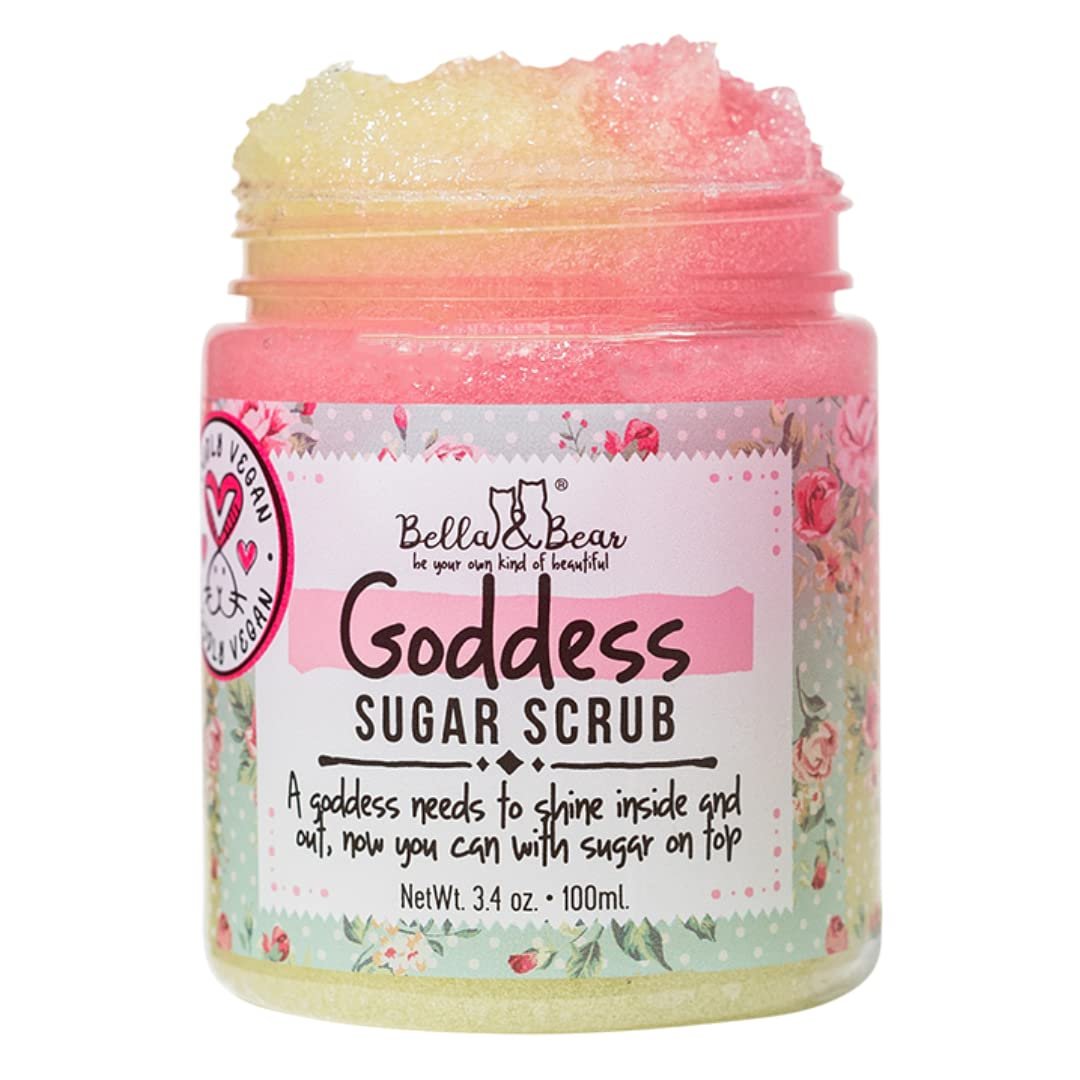 Bella & Bear Goddess Sugar Scrub - Reisegröße - Vegan 3,4 oz (100 ml)