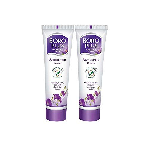 Boroplus Natürliche Ayurvedische Creme | Mit hautliebenden Kräutern | Mehrzweck-Heilcreme | Repariert Wunden, Hautausschläge & rissige Füße | 1,35 Unzen (2er-Pack)