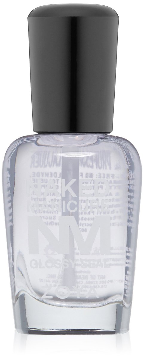 ZOYA Naked Manicure Glossy Seal Top Coat – Hochglänzender Überlack für langanhaltende Maniküre, 0,5 fl. oz.