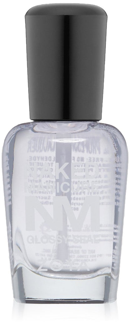ZOYA Naked Manicure Glossy Seal Top Coat – Hochglänzender Überlack für langanhaltende Maniküre, 0,5 fl. oz.
