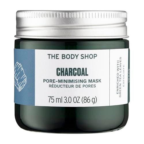 The Body Shop Aktivkohle-Maske zur Verfeinerung der Poren | Tonerde-basierte Peeling-Gesichtsmaske | Absorbiert überschüssiges Öl und zieht Unreinheiten heraus | Alle Hauttypen | 75 ml