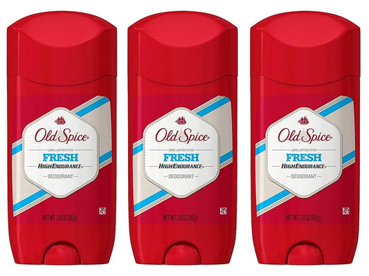 Old Spice High Endurance Deodorant Fresh 3 Unzen (3er-Pack) – Lang anhaltender Frischeduft für Herren