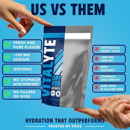 Vitalyte Elektrolyt-Pulver-Drink-Mix - Isotonisches, sauberes Elektrolyt-Hydratationspulver - Ideal für die Erholung nach dem Training, ohne künstliche Farb-, Geschmacks- oder Süßstoffe (35 oz, Cool Citrus)