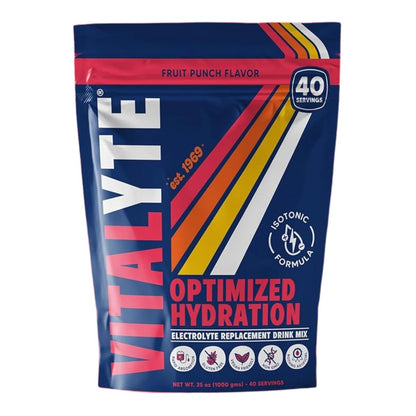 Vitalyte Elektrolyt-Pulver Getränkemischung, isotonische Flüssigkeitszufuhr, glutenfreies Post-Workout-Pulver, 1 Packung, 35 oz., Geschmack: Fruit Punch