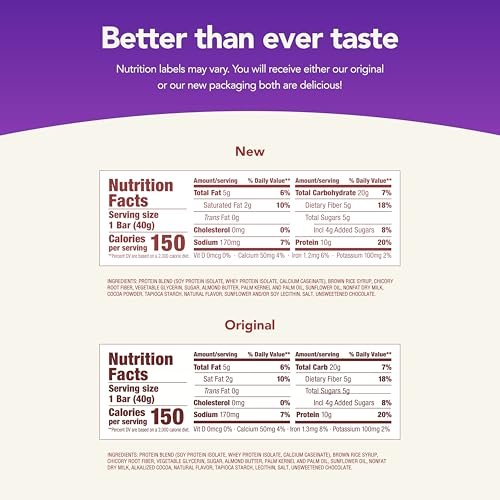 think! Protein Riegel mit Chicorée-Wurzel für Ballaststoffe, Verdauungsunterstützung, glutenfrei mit Molkenproteinisolat, S'mores, Snackriegel ohne künstliche Süßstoffe, 1,4 oz (10er Pack)