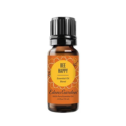 Edens Garden Bee Happy Bio-Ölmischung – 100 % reine, unverdünnte, natürliche, therapeutische Aromatherapie-Mischung für Diffuser, Duftlampen und Luftbefeuchter – 10 ml