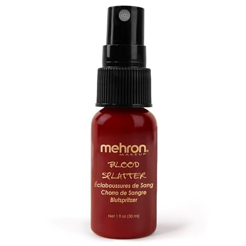 Mehron Makeup Blood Splatter – Professionelles Fake-Spray-Blut für Halloween, Kostüme & Special FX, 30 ml (1 fl oz)