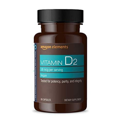 Vitamin D2 2000 IE – vegane Kapseln für starke Knochen & Immunsystem, 65 Stück (2-Monatsvorrat)
