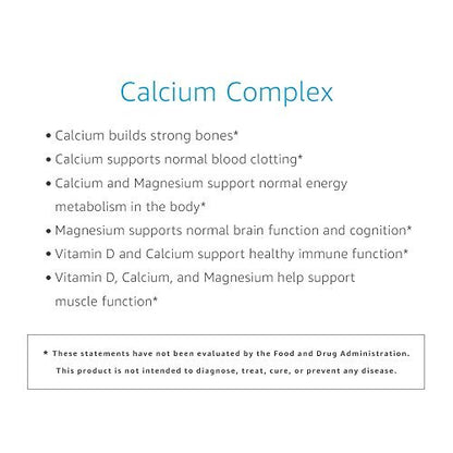 Calcium-Komplex 750 mg mit Vitamin D₂ und Magnesium – Vegan, 195 Kapseln