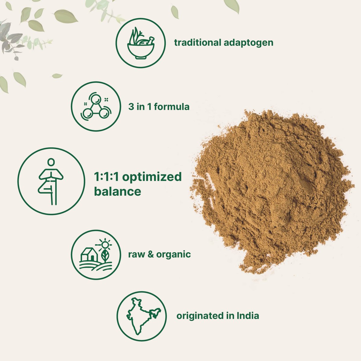 Bio Triphala Pulver, 2 Pfund (Amla + Haritaki + Bibhitaki) | Indien Ursprung, Pflanzliches Adaptogen, Unterstützt Darm & Immunsystem | Vegan, Ohne GVO