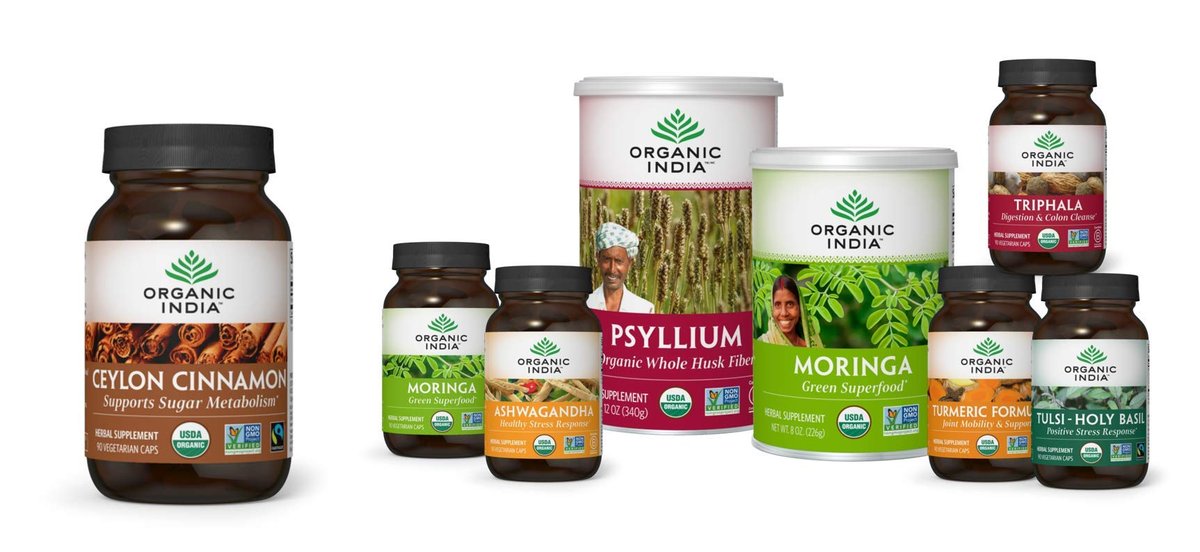 ORGANIC INDIA Ceylon Zimt Kräuterergänzung - Vegan, Glutenfrei, Koscher, USDA Bio, Nicht-GVO - 90 Kapseln