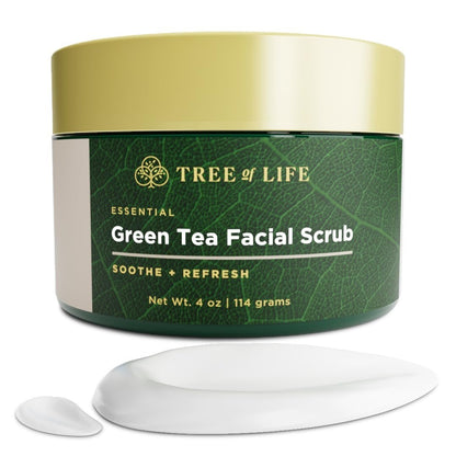 Tree of Life Beauty Peeling-Gesichtspeeling mit Antioxidantien | Gesichtspeeling mit Grünem und Weißem Tee-Extrakt, 118 ml