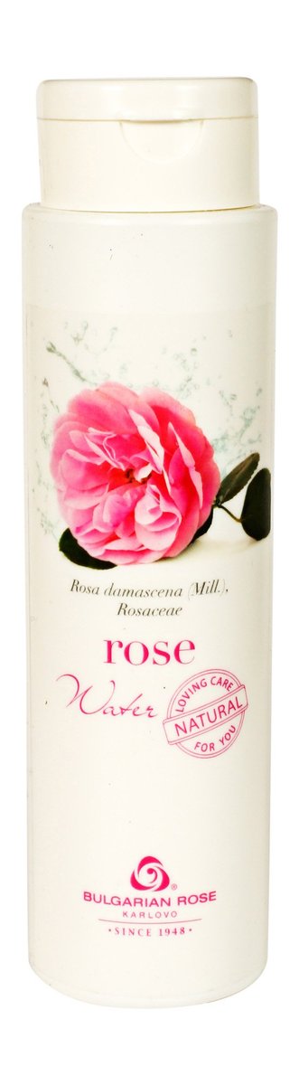Rosenwasser - 100% Bio Organischer Natürlicher Gesichtstoner (Ohne Alkohol, Chemikalien oder Duftstoffe) aus dem Rosen-Tal, Bulgarien - Wasserdampfdestilliert aus Rosa Damascena - 250 ml